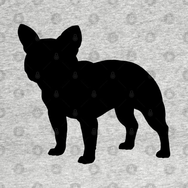 Black French Bulldog Silhouette by Coffee Squirrel